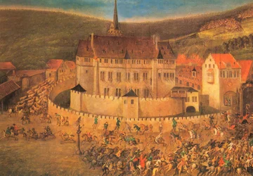 Angriff kroatischer Reiterei auf das Schloss Erbach am 22. Mai 1623